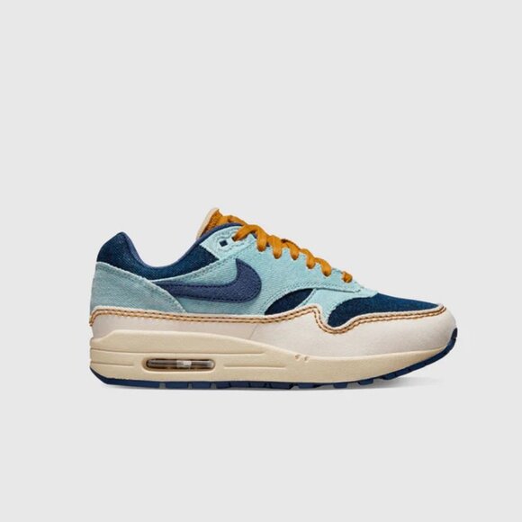 Nike AIR MAX 1 '87 "AURA/MIDNIGHT NAVY/ PALE IVORY" Men's 12.5 / W14 - Picture 4 of 10